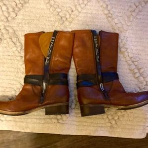 Clarke mid calf boots size 8